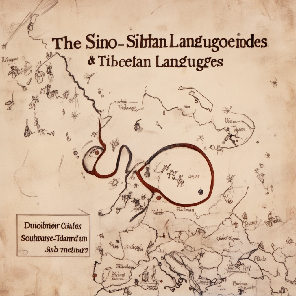 AI-generated illustration of Sino-Tibetan languages