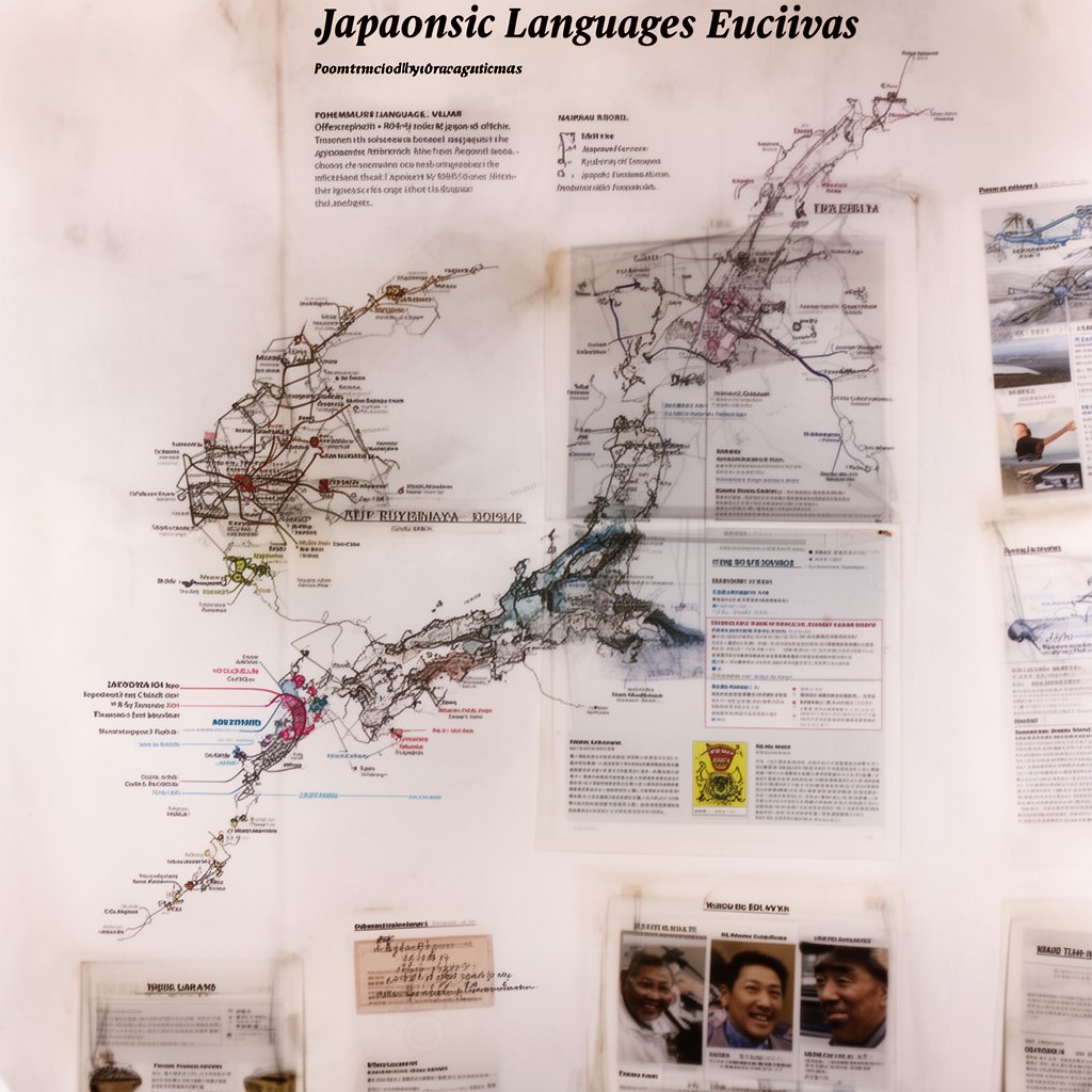 AI-generated illustration of Japonic languages