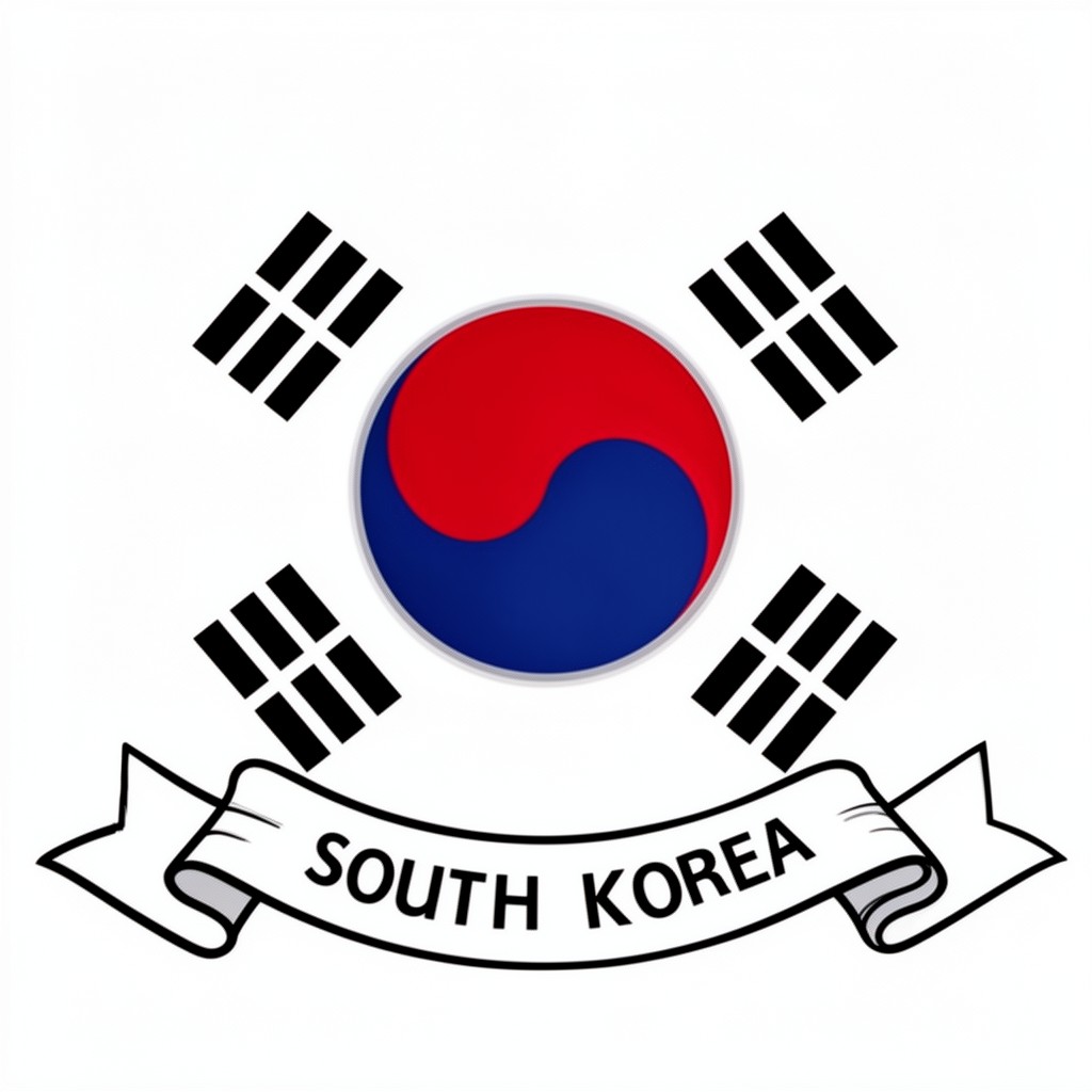 AI-generated illustration of Emblem of South Korea