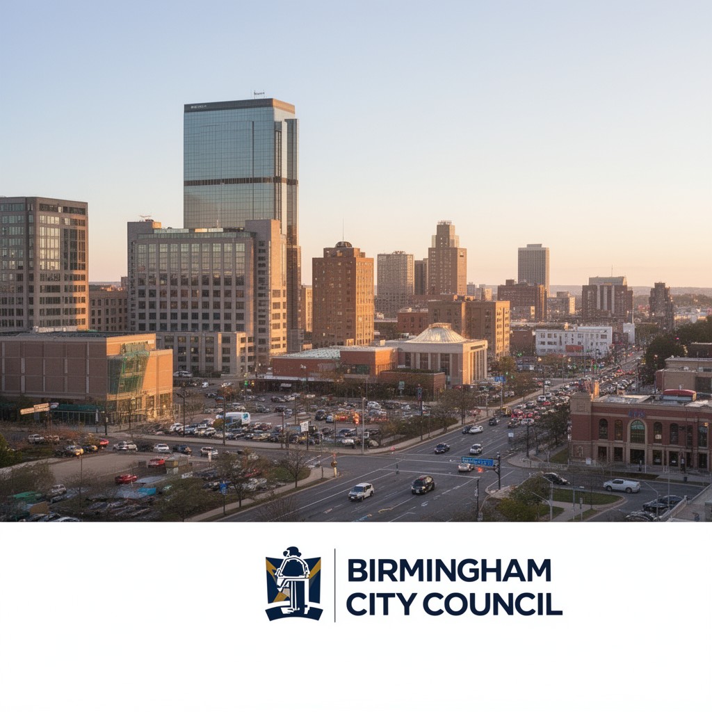 AI-generated illustration of Birmingham City Council