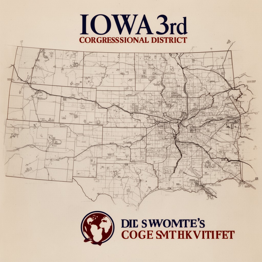 AI-generated illustration of Iowa's 3rd congressional district