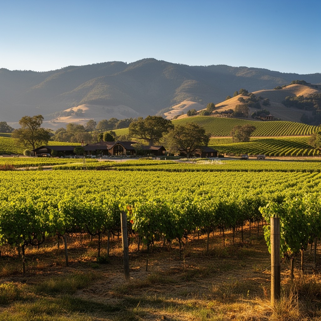 AI-generated illustration of Napa Valley