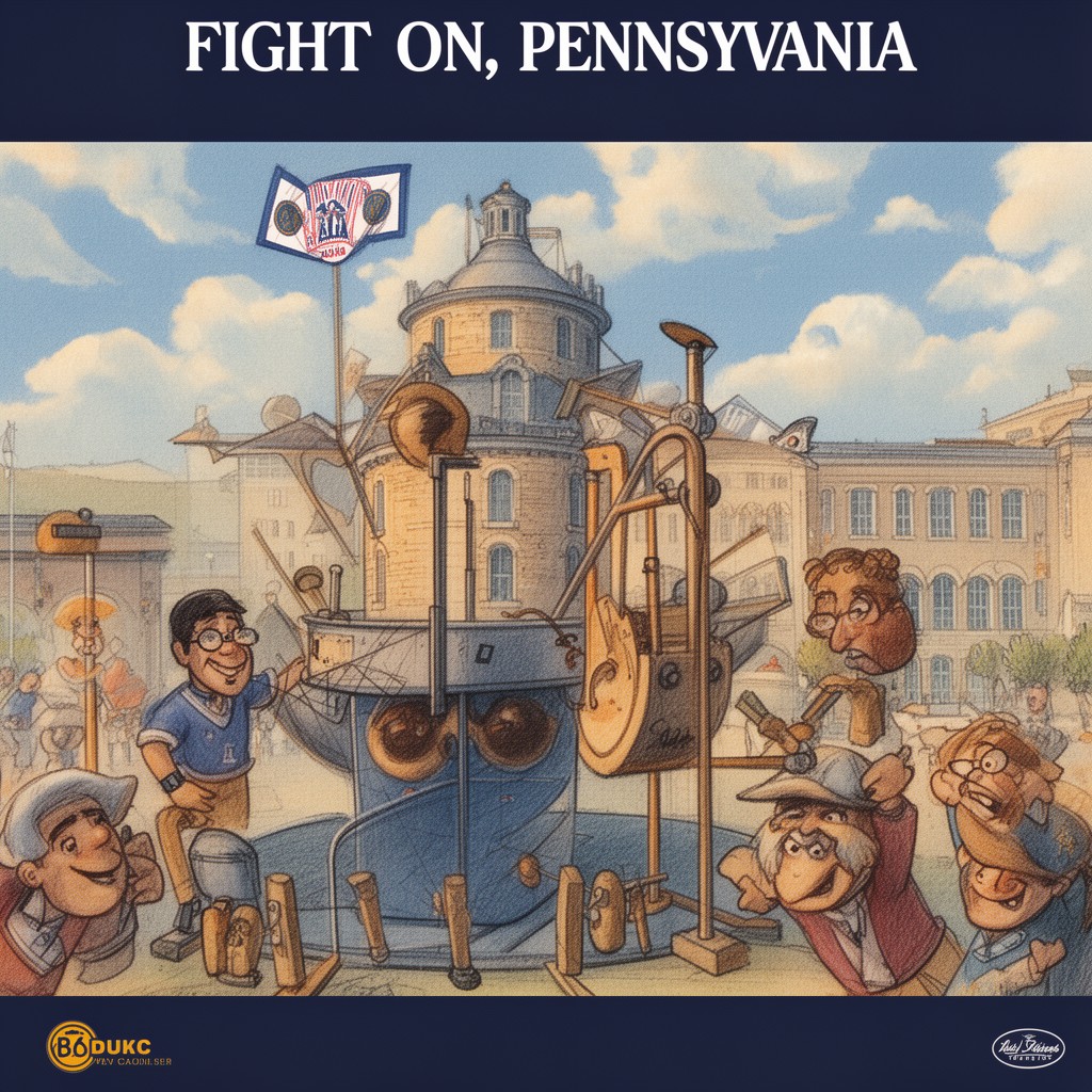 AI-generated illustration of Fight On, Pennsylvania