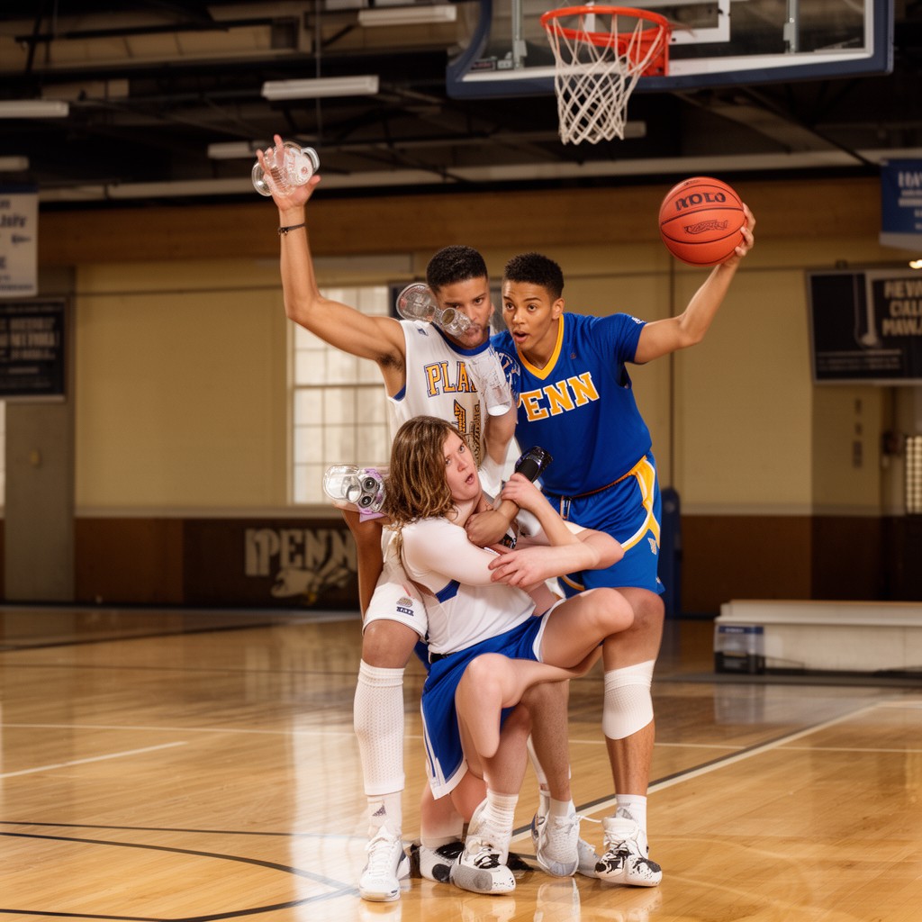 AI-generated illustration of Penn Quakers athletics