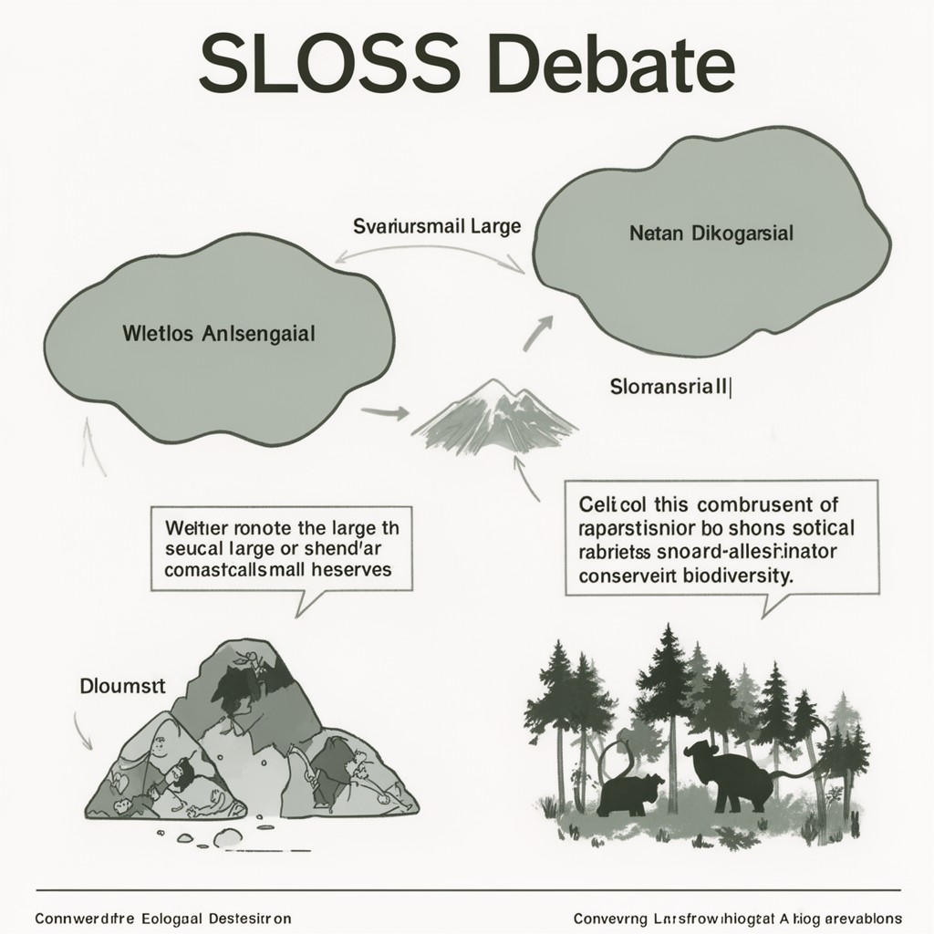 AI-generated illustration of SLOSS debate