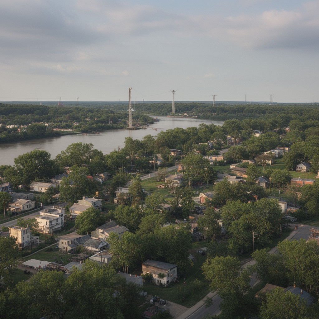 AI-generated illustration of Marion County, Missouri