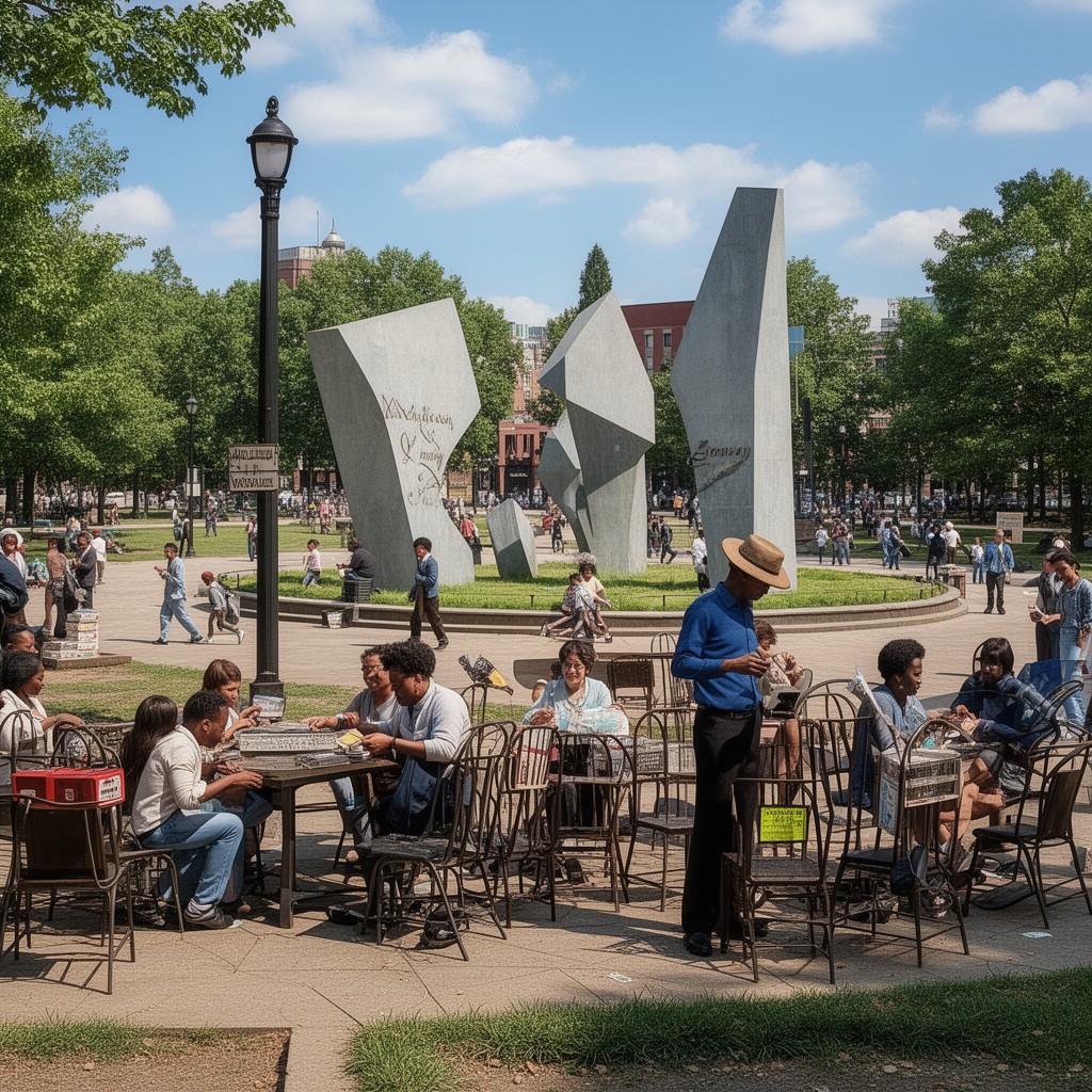 AI-generated illustration of Kelly Ingram Park