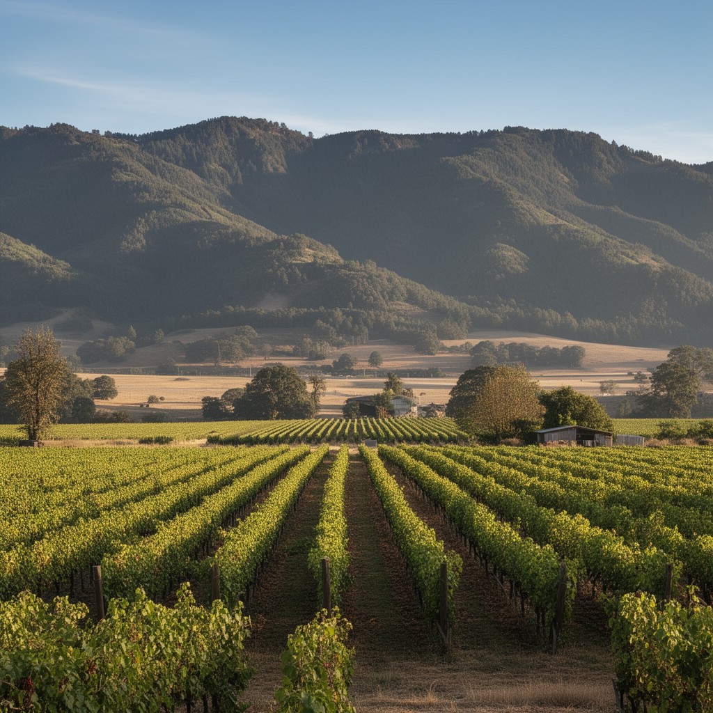 AI-generated illustration of Russian River Valley AVA