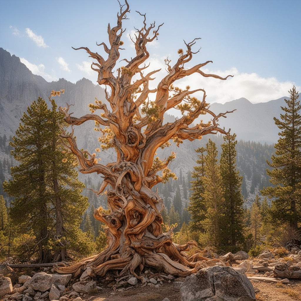 AI-generated illustration of Bristlecone pine