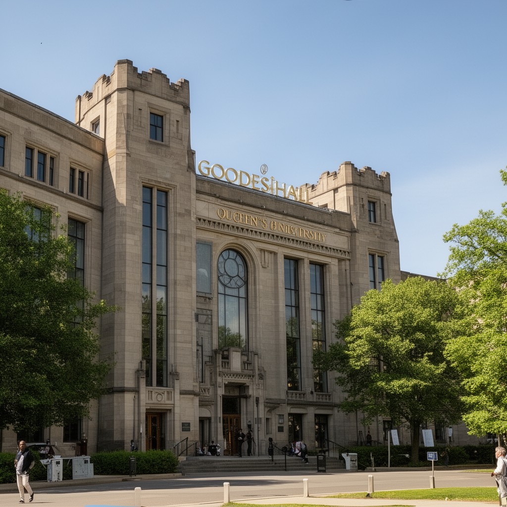 AI-generated illustration of Goodes Hall