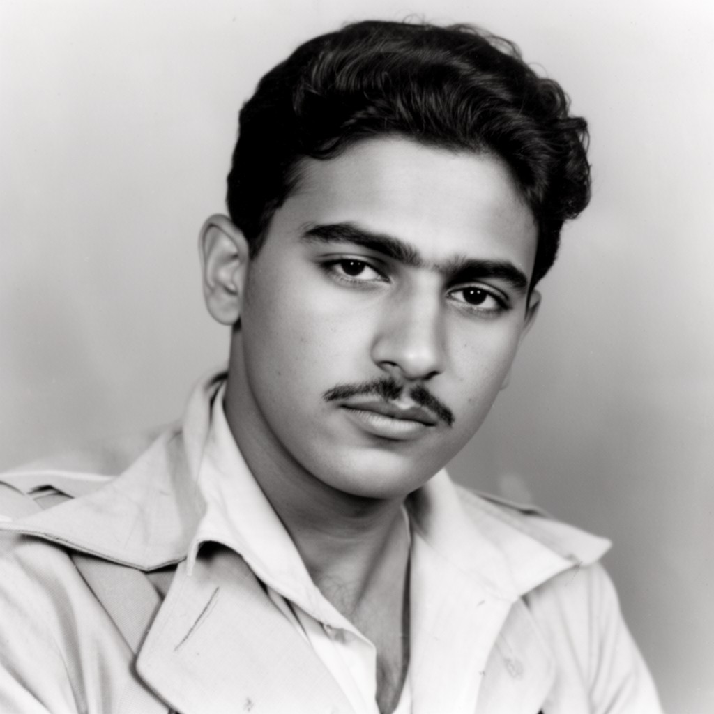 AI-generated illustration of Chandrasekhar Azad