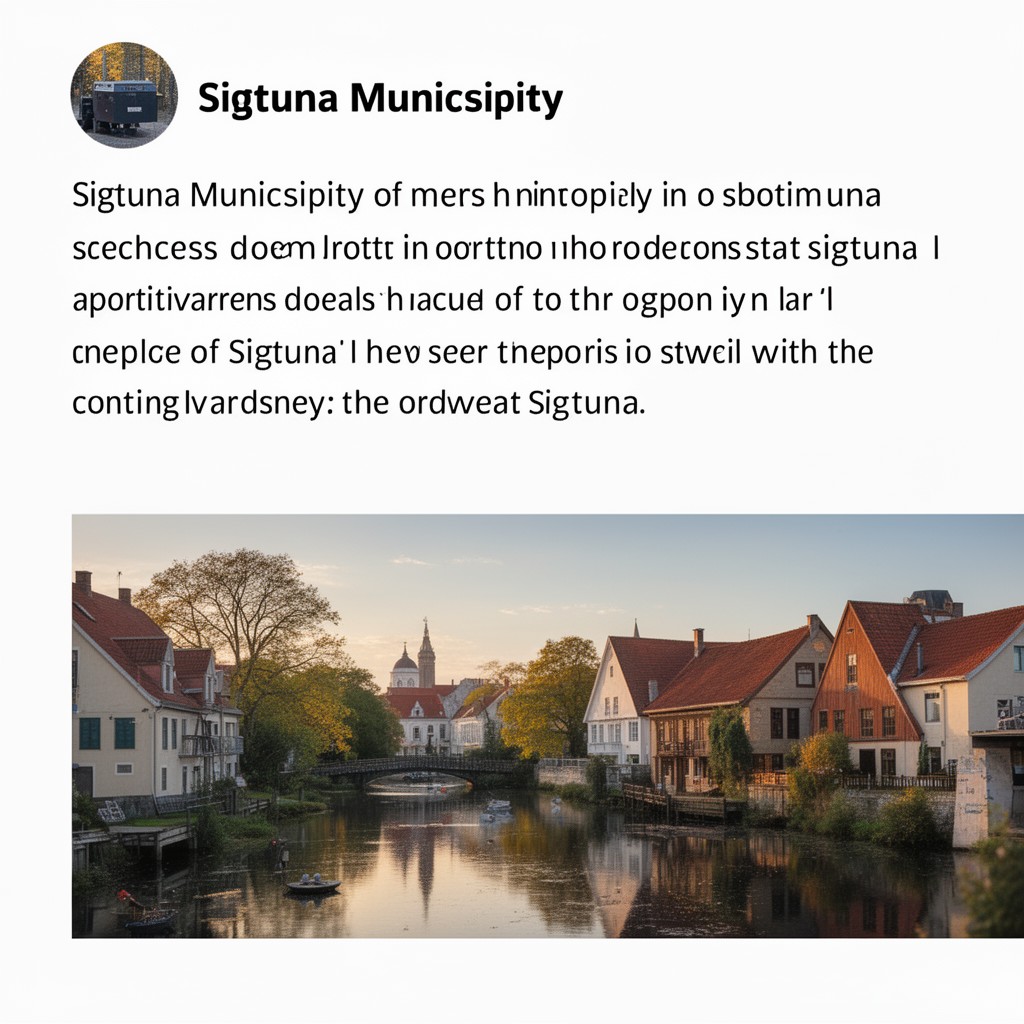 AI-generated illustration of Sigtuna Municipality