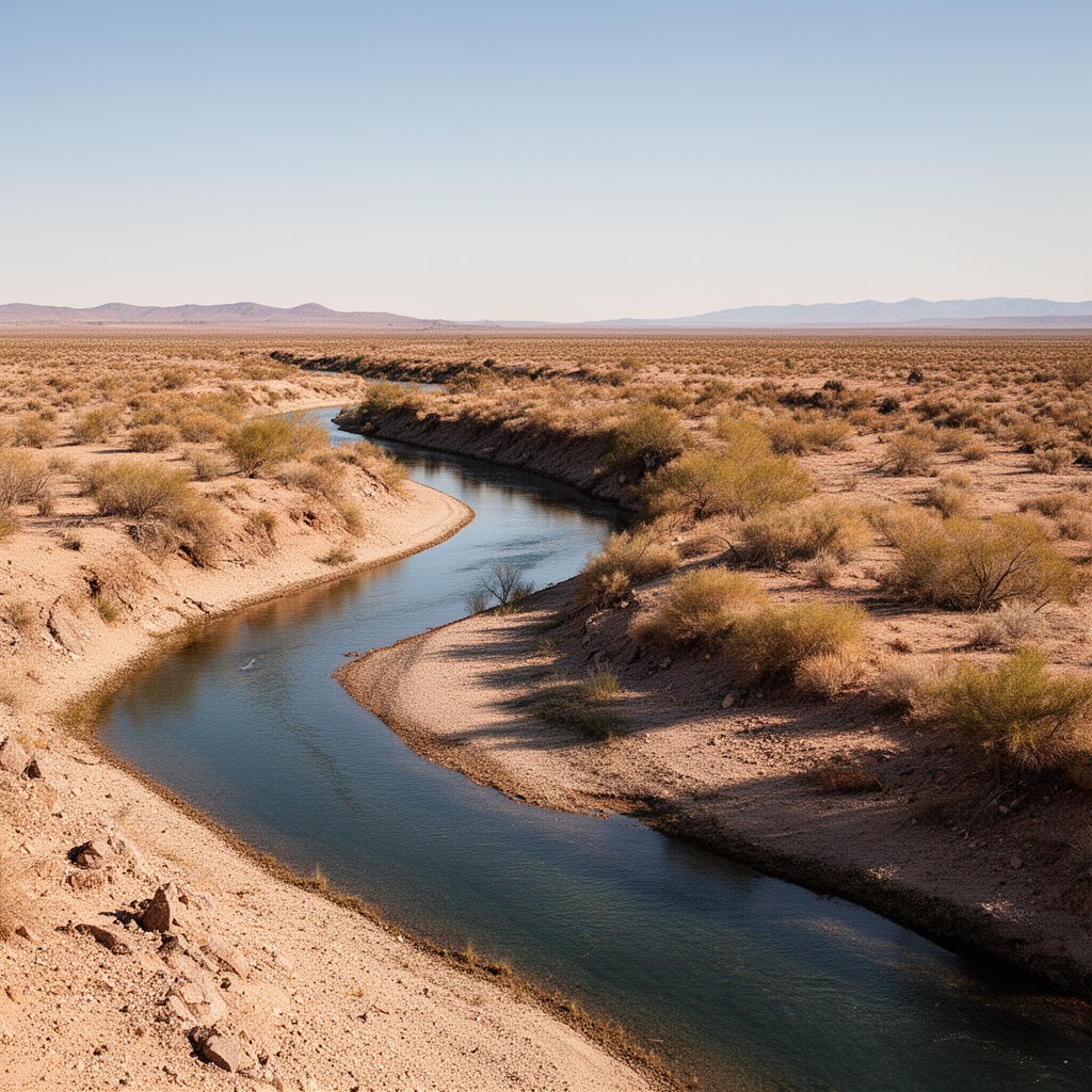 AI-generated illustration of Mojave River