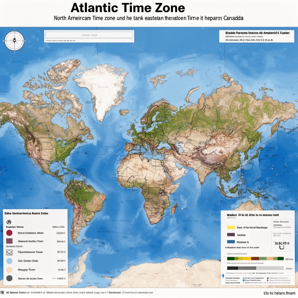 AI-generated illustration of Atlantic Time Zone
