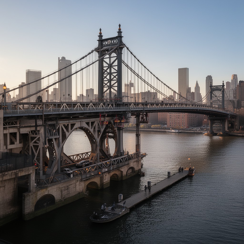 AI-generated illustration of Madison Avenue Bridge