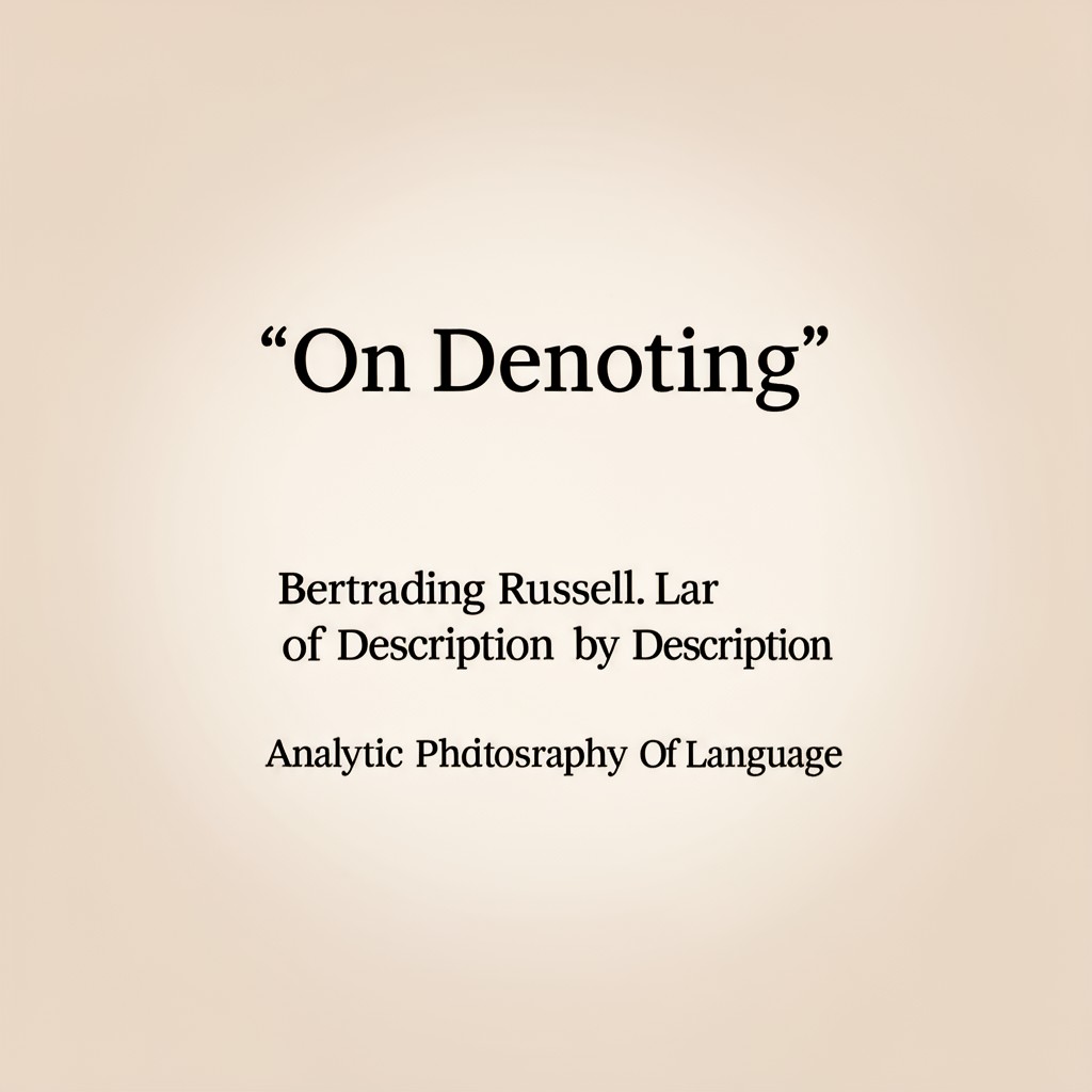 AI-generated illustration of On Denoting