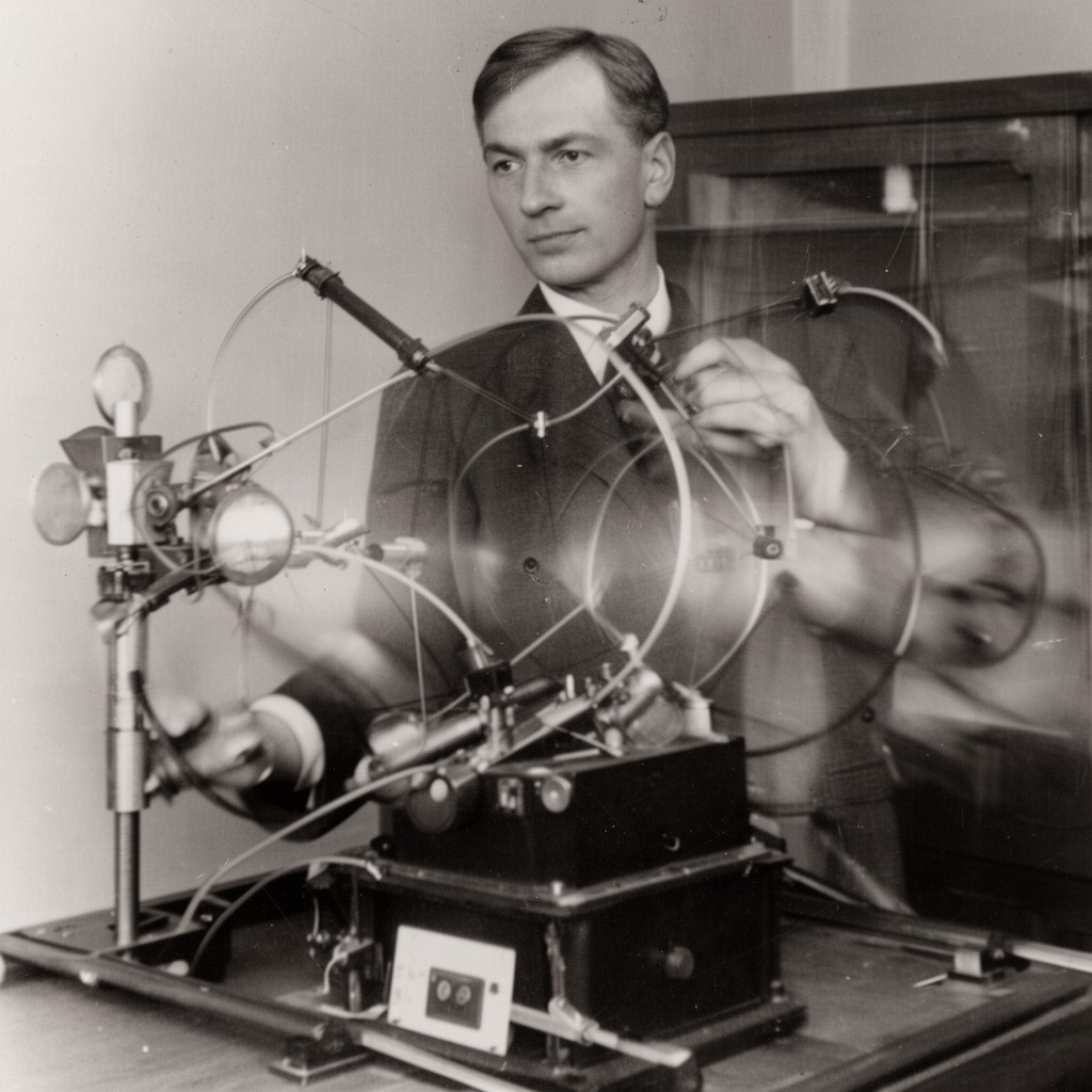 AI-generated illustration of George Paget Thomson