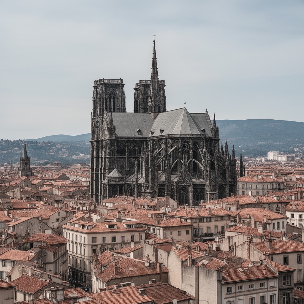 AI-generated illustration of Clermont-Ferrand