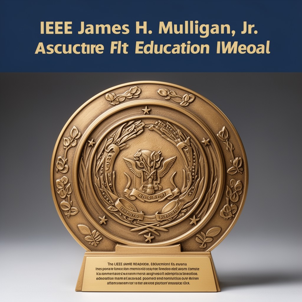 AI-generated illustration of IEEE James H. Mulligan, Jr. Education Medal