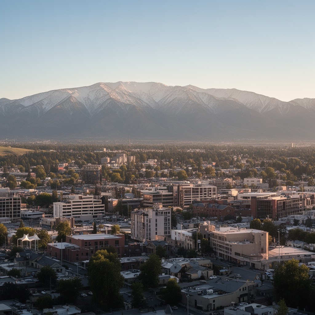 AI-generated illustration of Boise, Idaho, United States