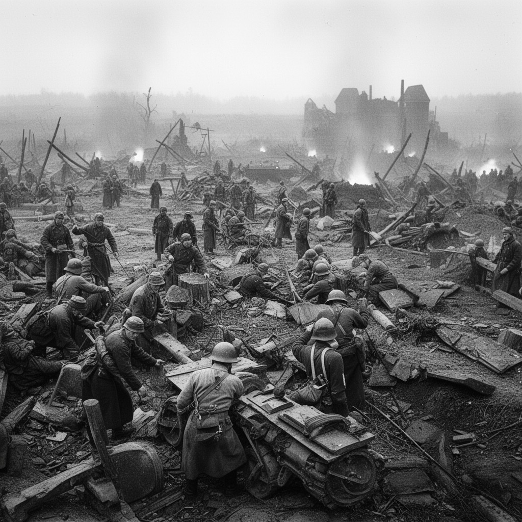 AI-generated illustration of East Pomeranian Offensive