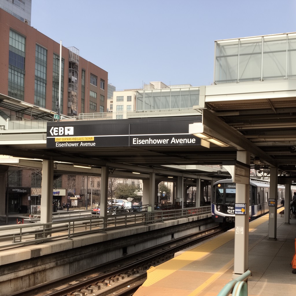 AI-generated illustration of Eisenhower Avenue station