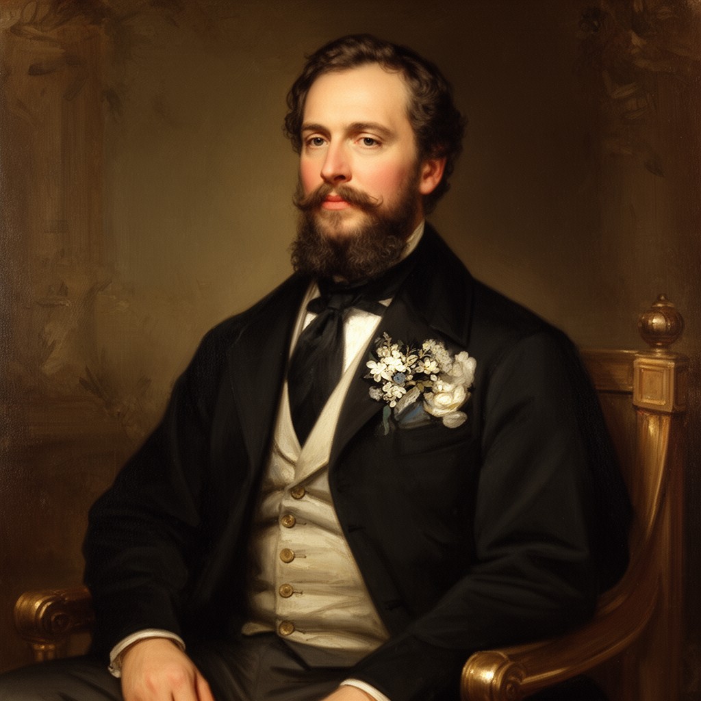 AI-generated illustration of Prince Albert of Saxe-Coburg and Gotha