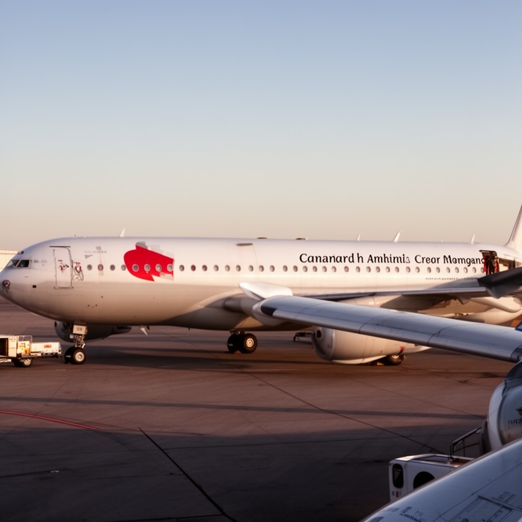 AI-generated illustration of Canadian Airlines