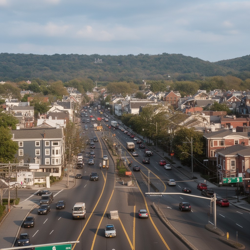 AI-generated illustration of Route 9