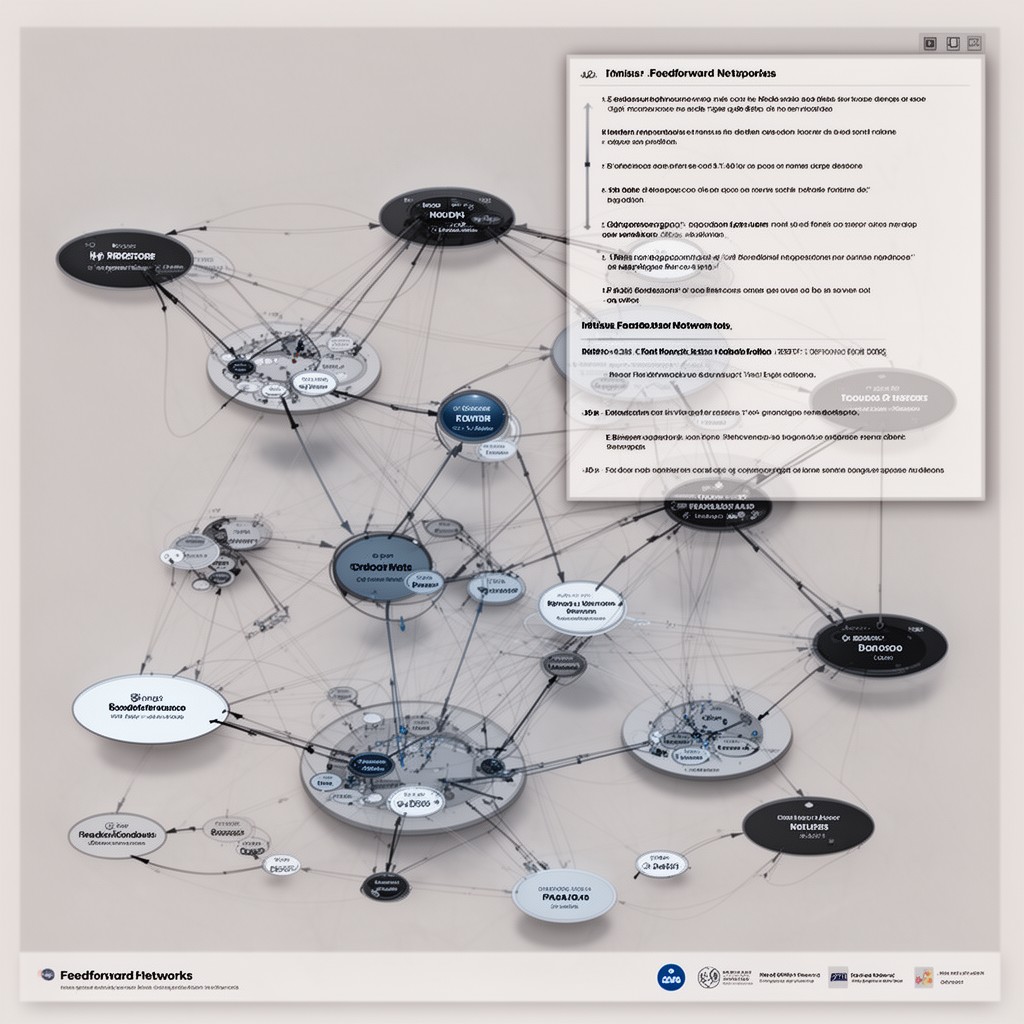 AI-generated illustration of deep feedforward networks