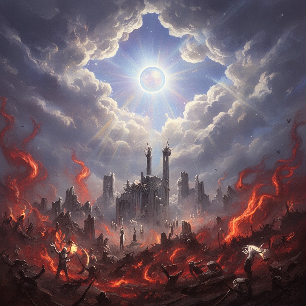 AI-generated illustration of Heaven and Hell Part I