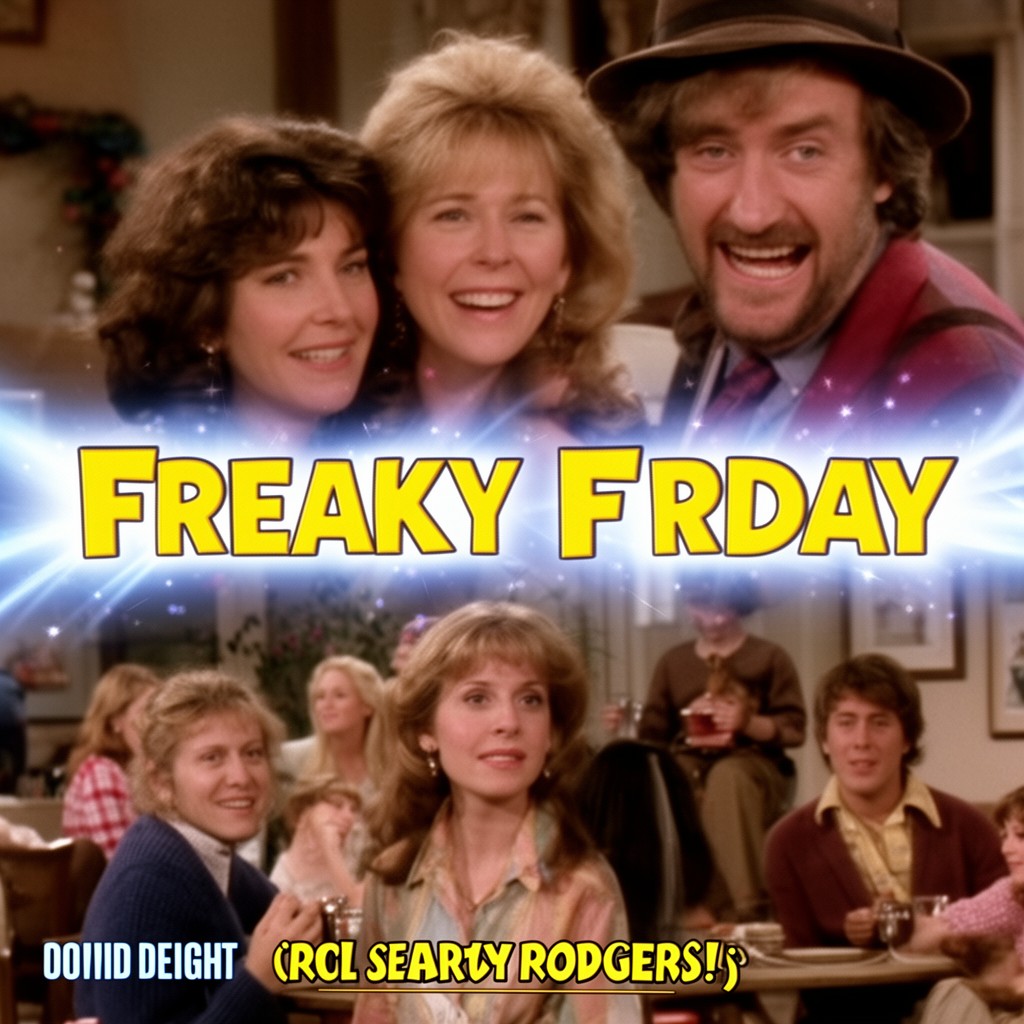AI-generated illustration of Freaky Friday (1976 film)