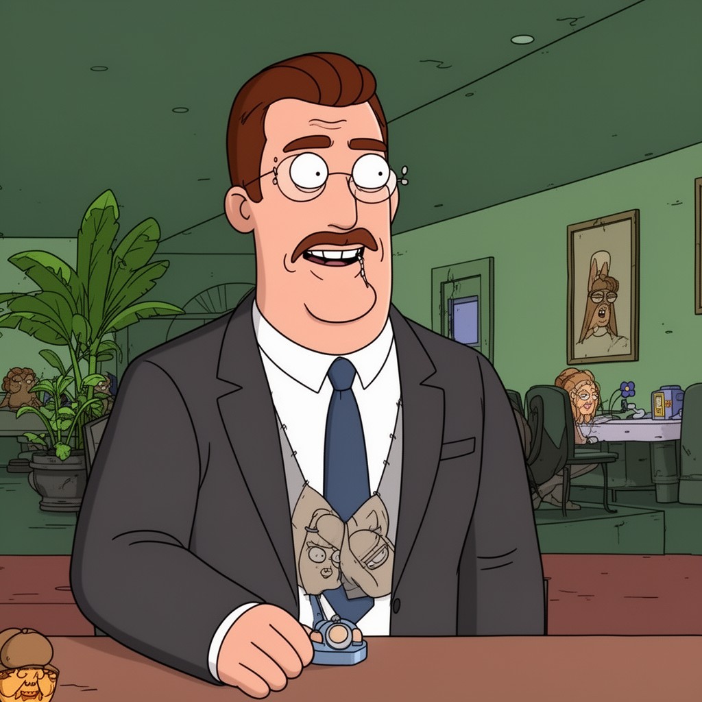 AI-generated illustration of Mayor Adam West