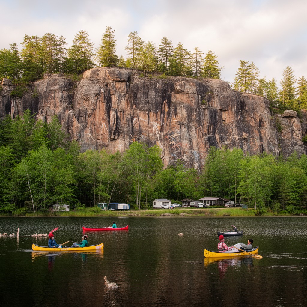 AI-generated illustration of Bon Echo Provincial Park