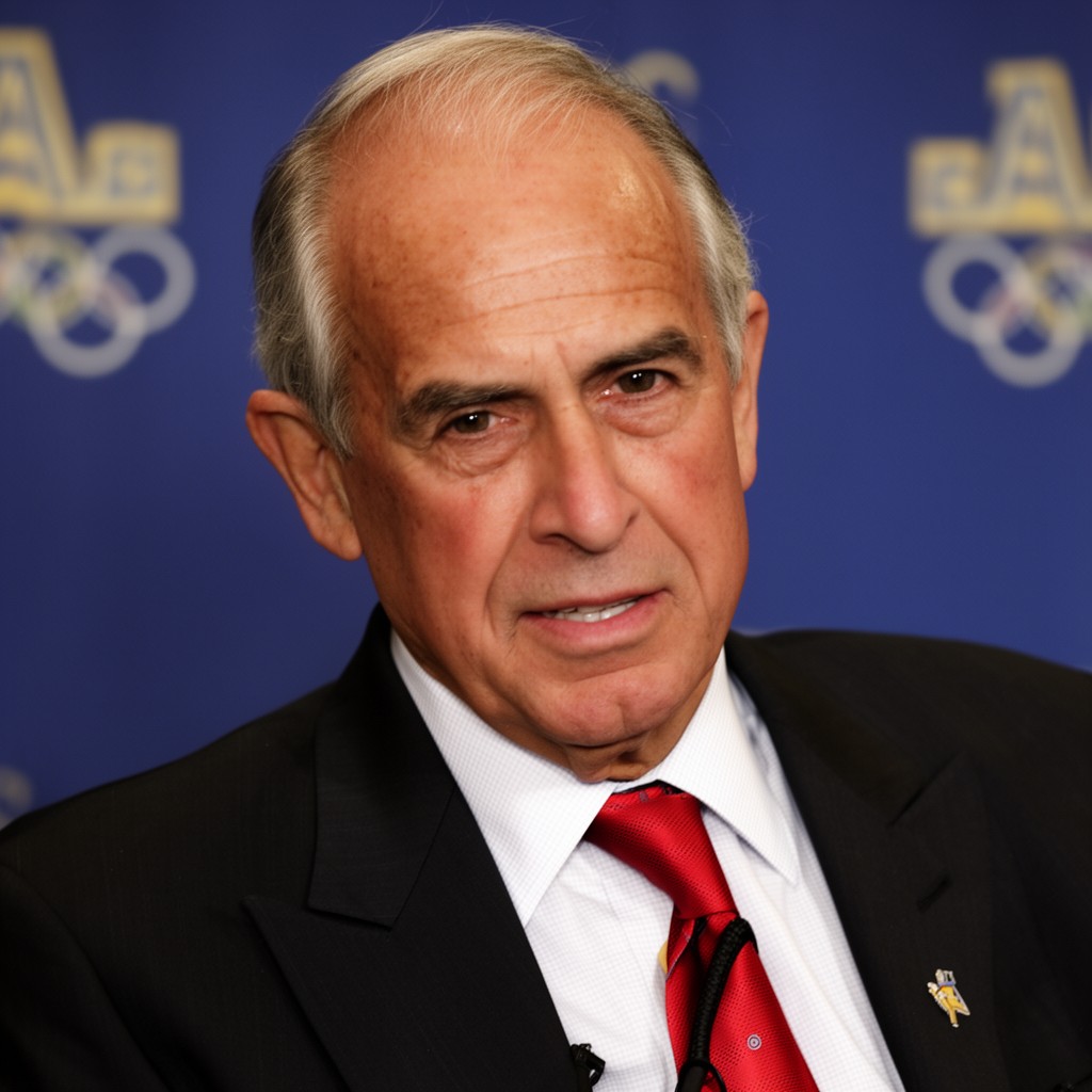 AI-generated illustration of Peter Ueberroth