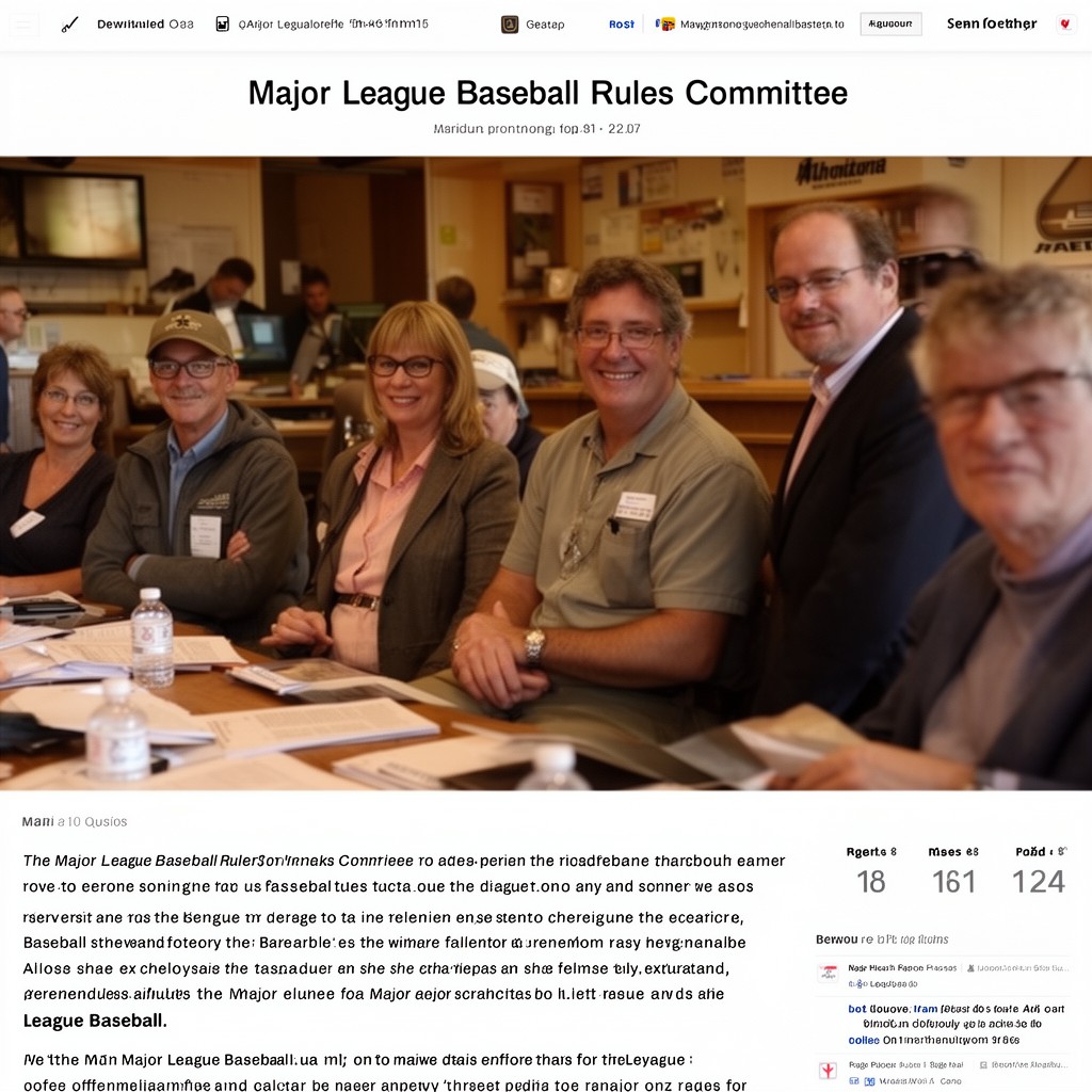 AI-generated illustration of Major League Baseball Rules Committee