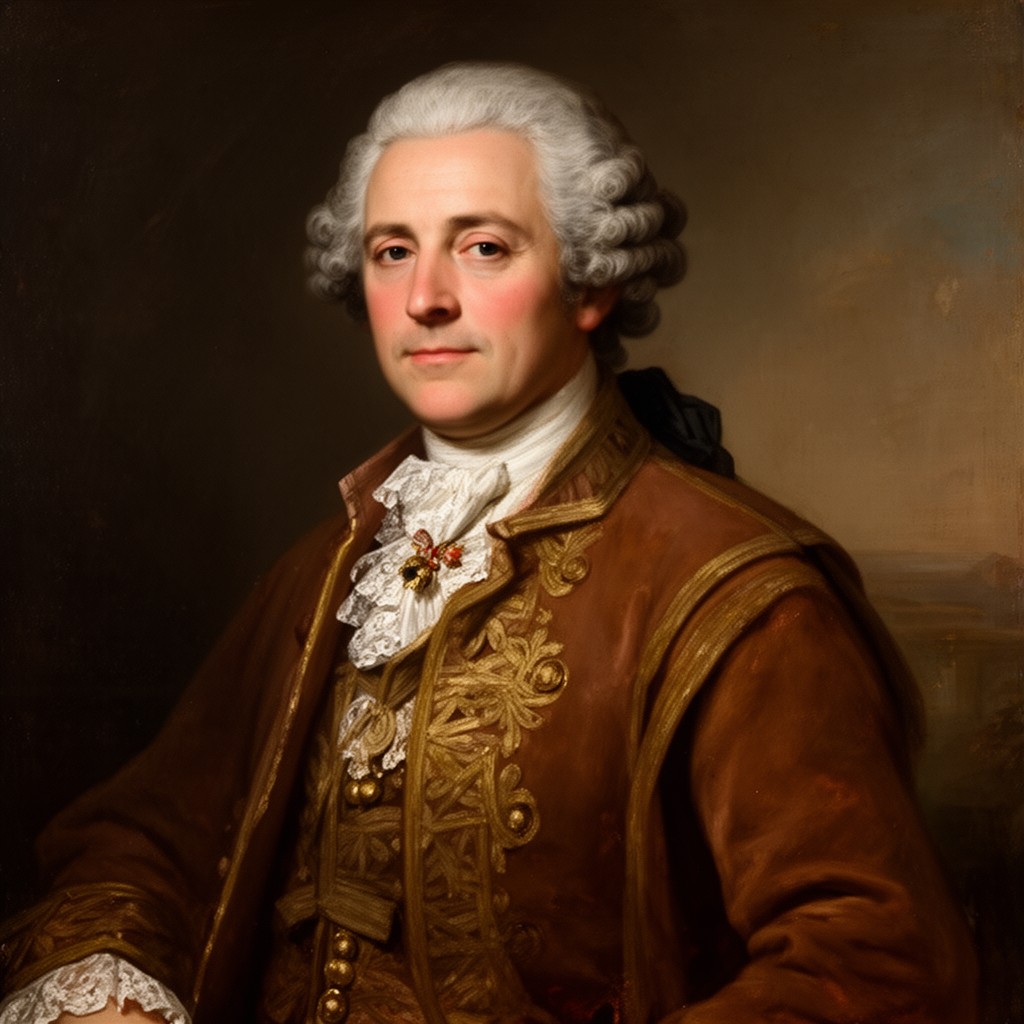 AI-generated illustration of Jeffery Amherst, 1st Baron Amherst