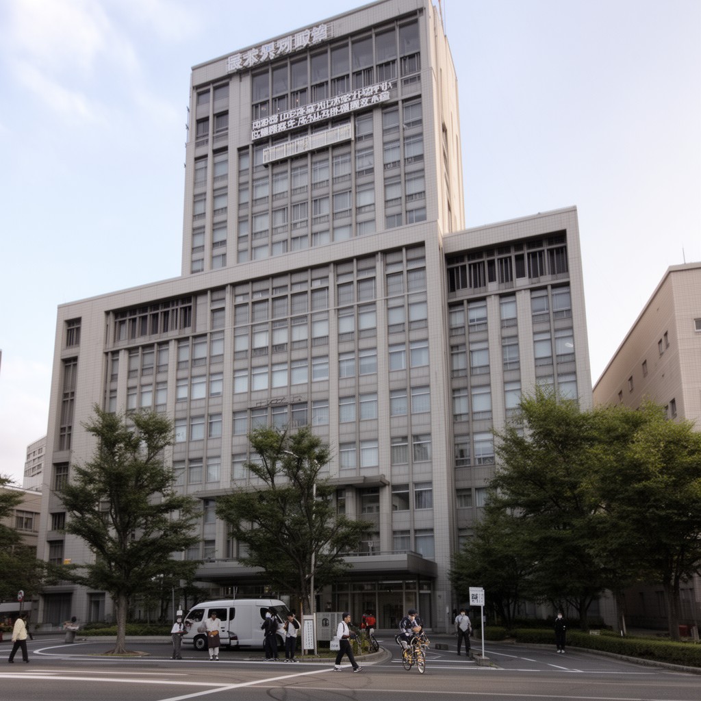 AI-generated illustration of Nagoya District Public Prosecutors Office