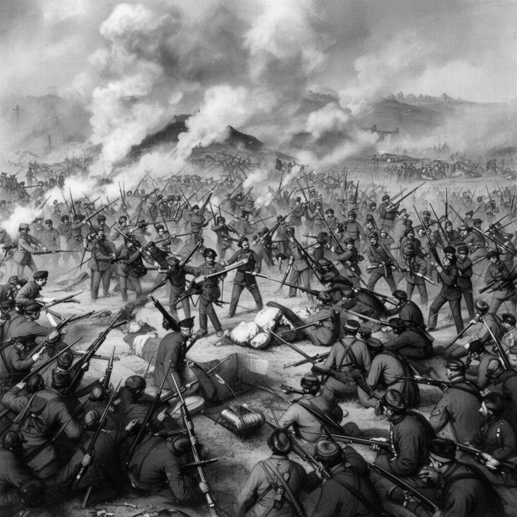 AI-generated illustration of Franco-Prussian War