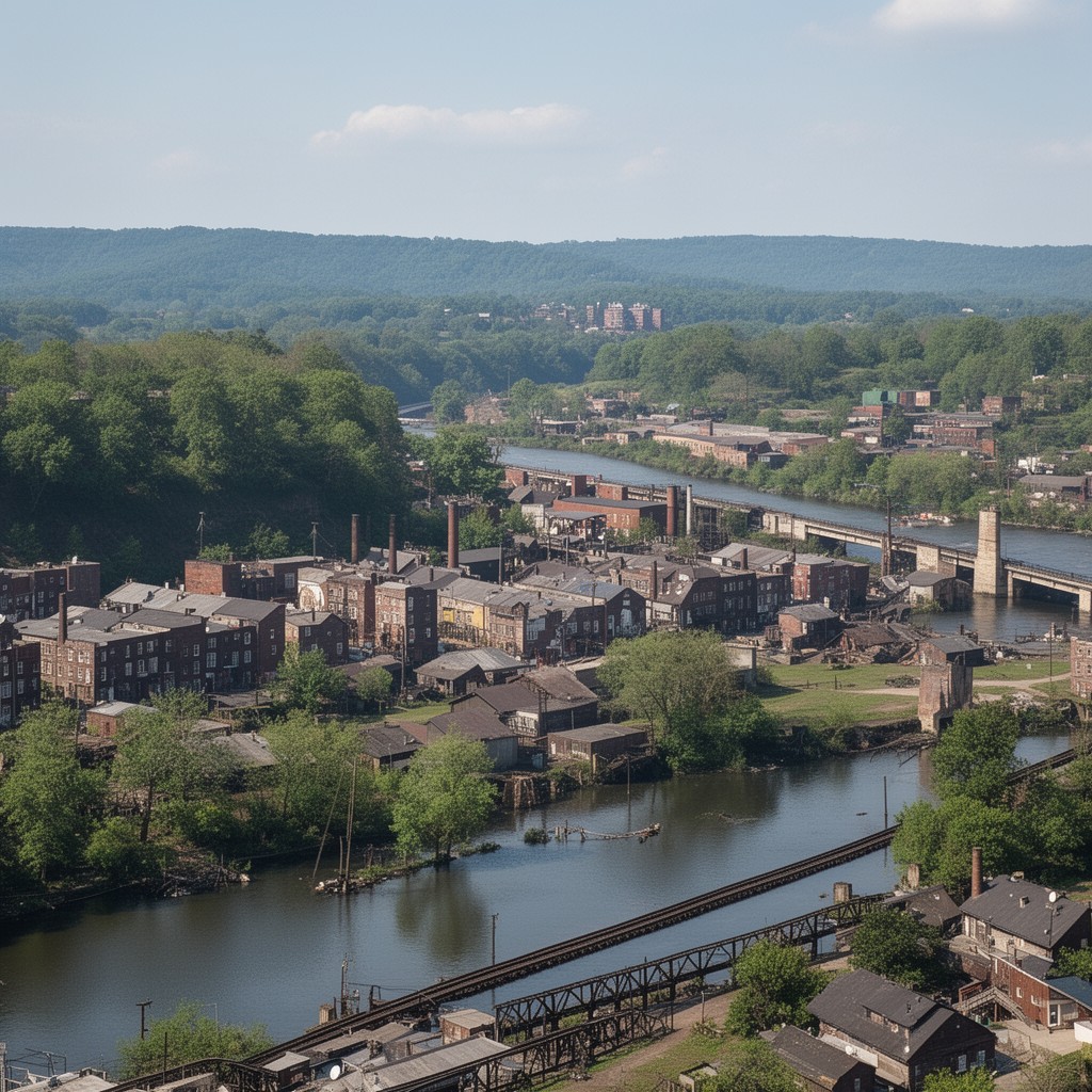 AI-generated illustration of Chemung County, New York