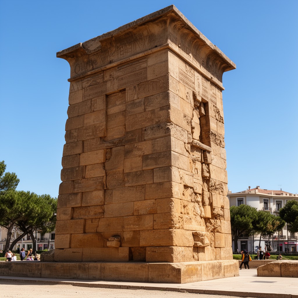 AI-generated illustration of Temple of Debod