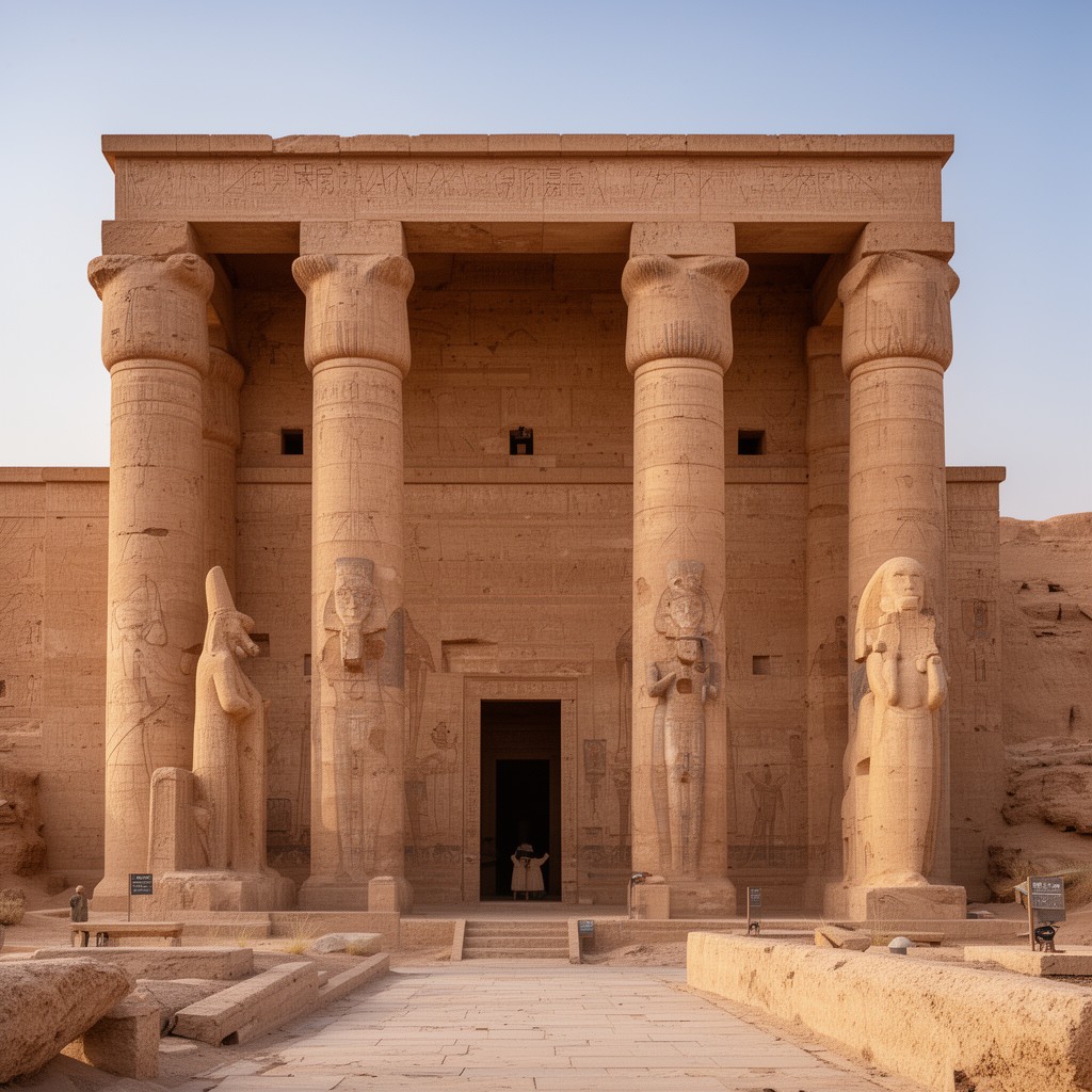 AI-generated illustration of Temple of Ellesyia