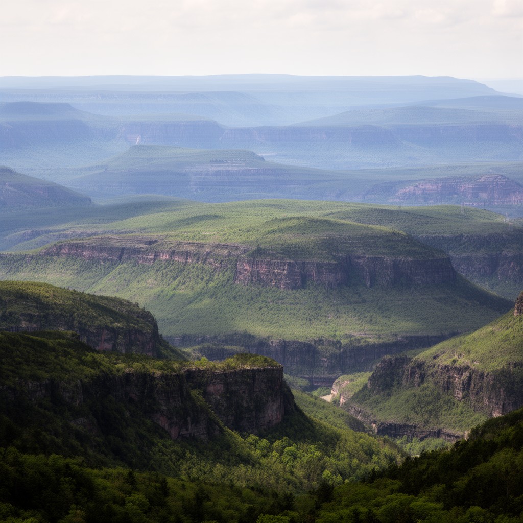 AI-generated illustration of Appalachian Plateau