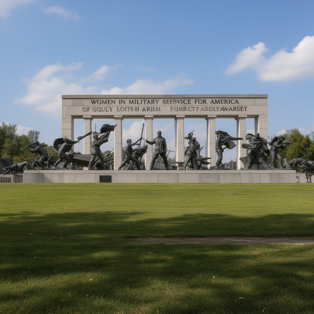 AI-generated illustration of Women in Military Service for America Memorial