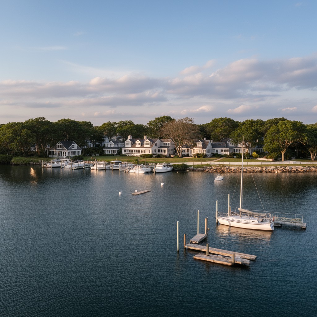 AI-generated illustration of Kennedy family compound