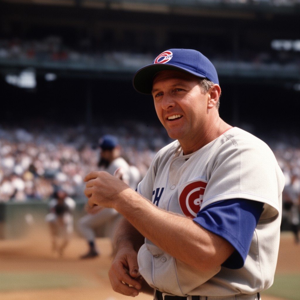 AI-generated illustration of Ron Santo