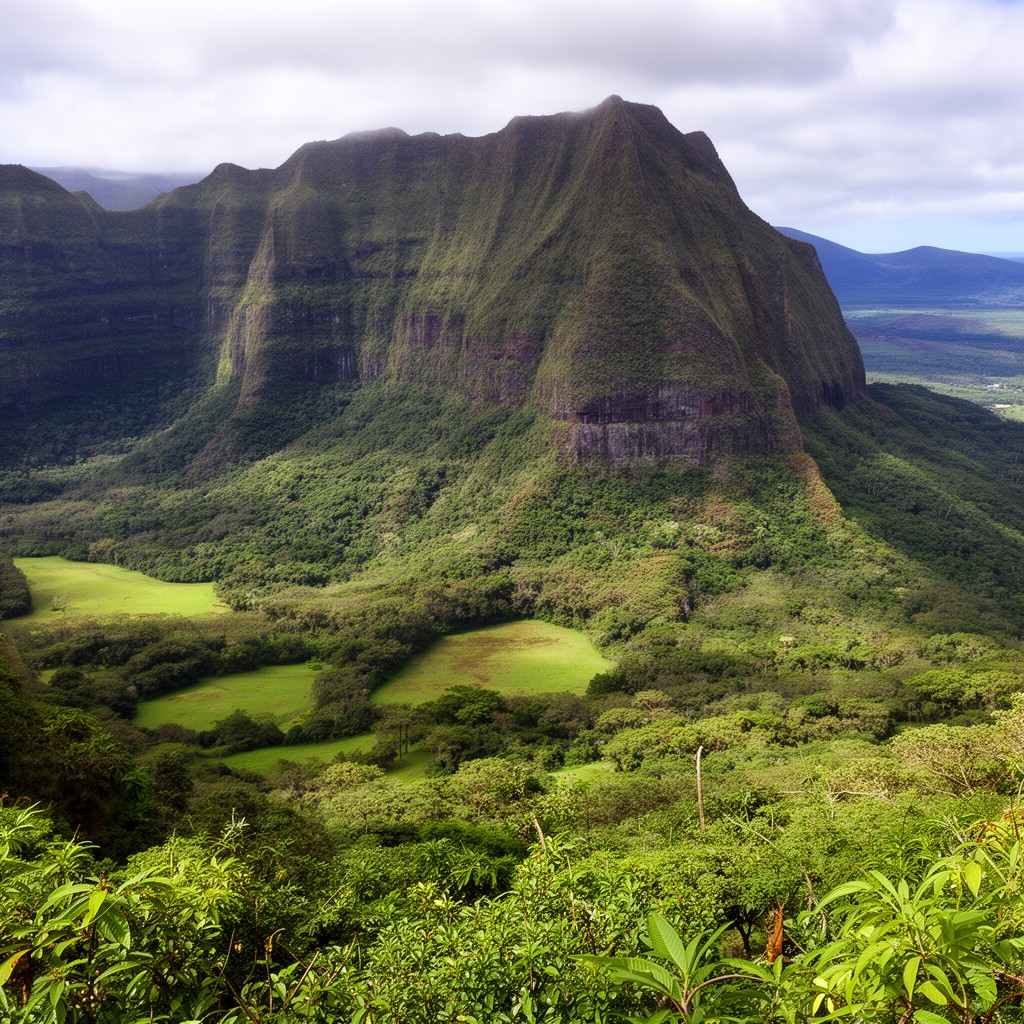 AI-generated illustration of Kauaʻi