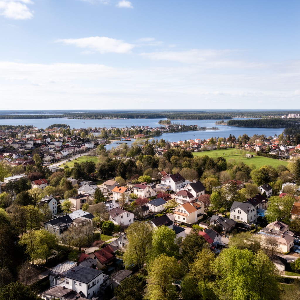 AI-generated illustration of Upplands-Bro Municipality