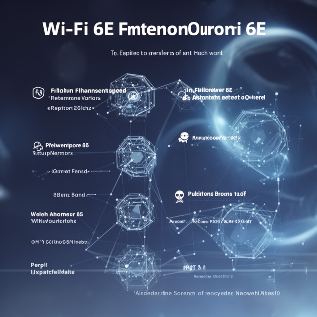 AI-generated illustration of Wi‑Fi 6E