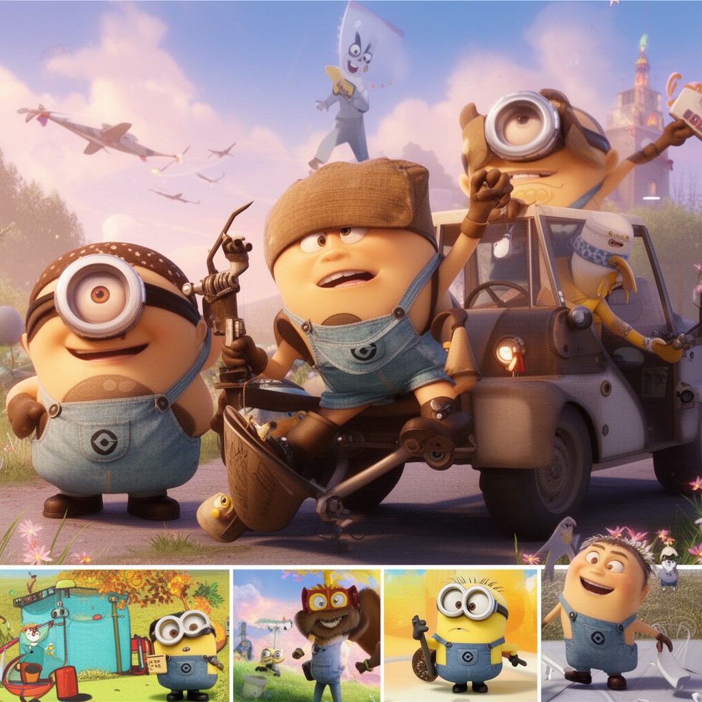 AI-generated illustration of Illumination Entertainment
